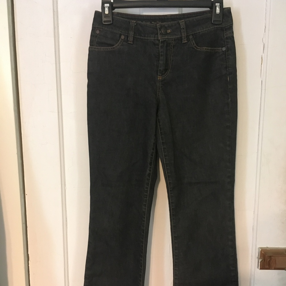 Talbots Dark Gray Bootcut Jeane